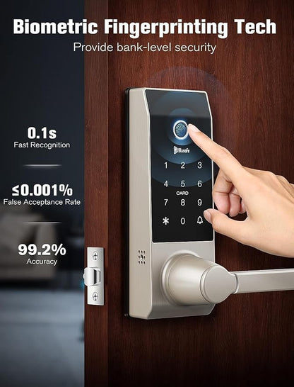 Smart Lock Doorbell Fingerprint Smart Door Lock Deadbolt - Image 5