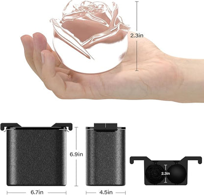 Rose Clear Ice Cube Maker: 2.5 Inch Crystal Clear Ice Cube Tray - Image 3