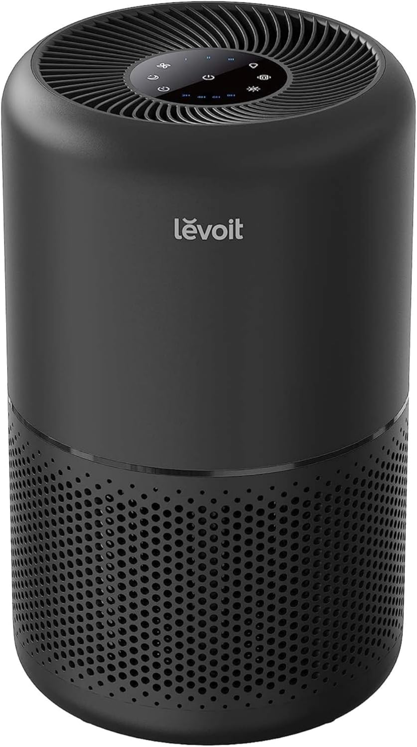 levoit air purifier for home pets hair allergies, main product view
