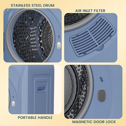 Zynkez 12Lbs Portable Clothes Dryer, 850W Compact Laundry Dryer - Image 7