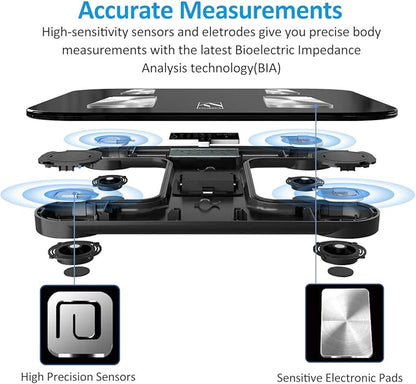 FITINDEX Scale with BMI, Body Fat, Muscle Mass, Smart Scale - Image 6