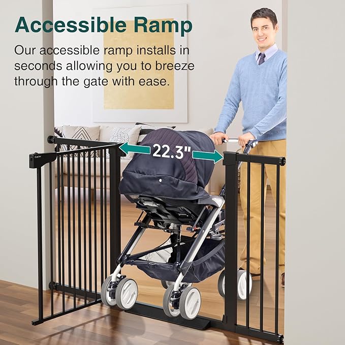 Cumbor 29.7-54.2" Wide Baby Gate - Image 3