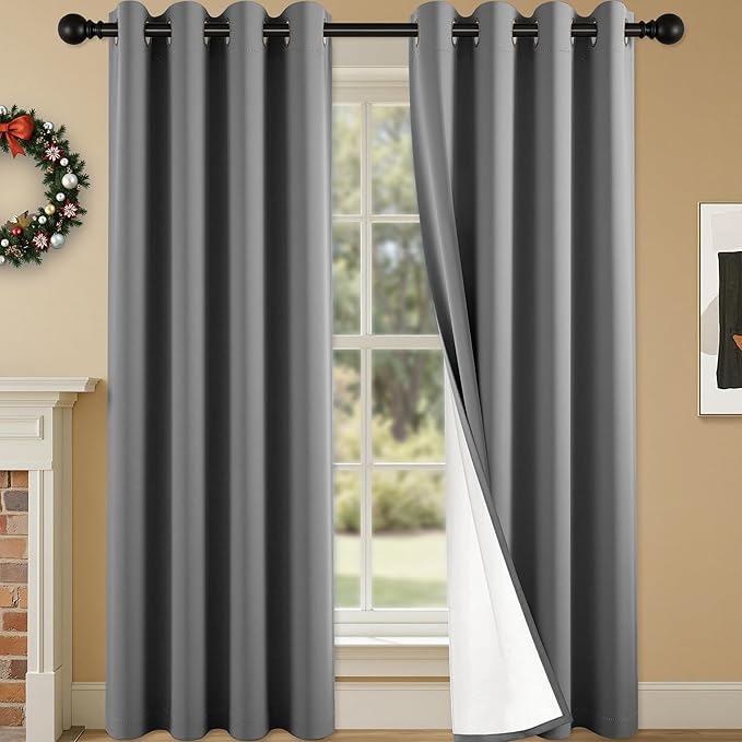 100% Blackout Curtains 108 Inch Length by Unknown