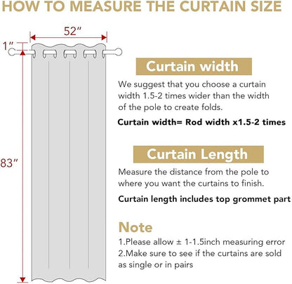 H.VERSAILTEX Blackout Curtains 84 inches Long - Image 2