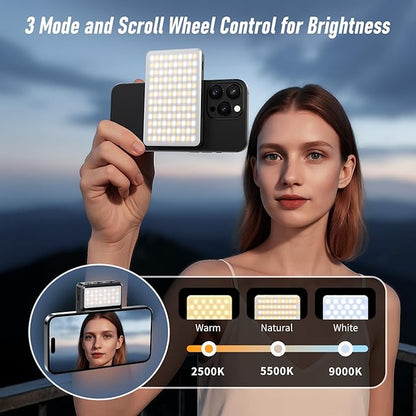 Magnet Phone Light, 160 LED Dual Side Selfie Light Compatible - Image 2