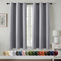 MIULEE Light Grey Blackout Curtains by MIULEE