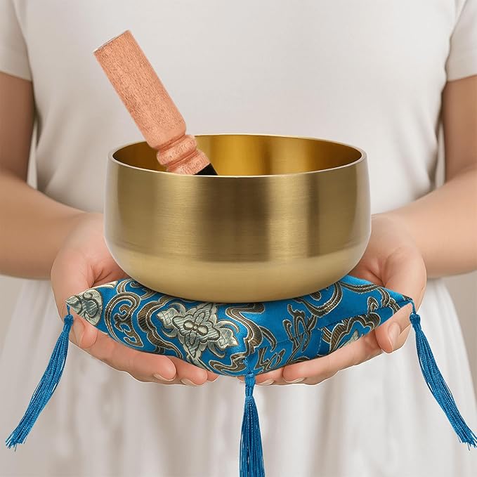 Large Tibetan Singing Bowl Set - Image 7