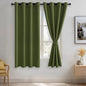 JIUZHEN Olive Green Blackout Curtains by JIUZHEN