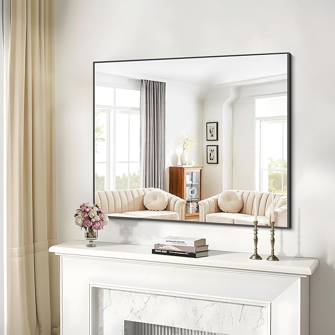 36x50inch Bathroom Mirror, Large Rectangular Wall Mirror - Image 8