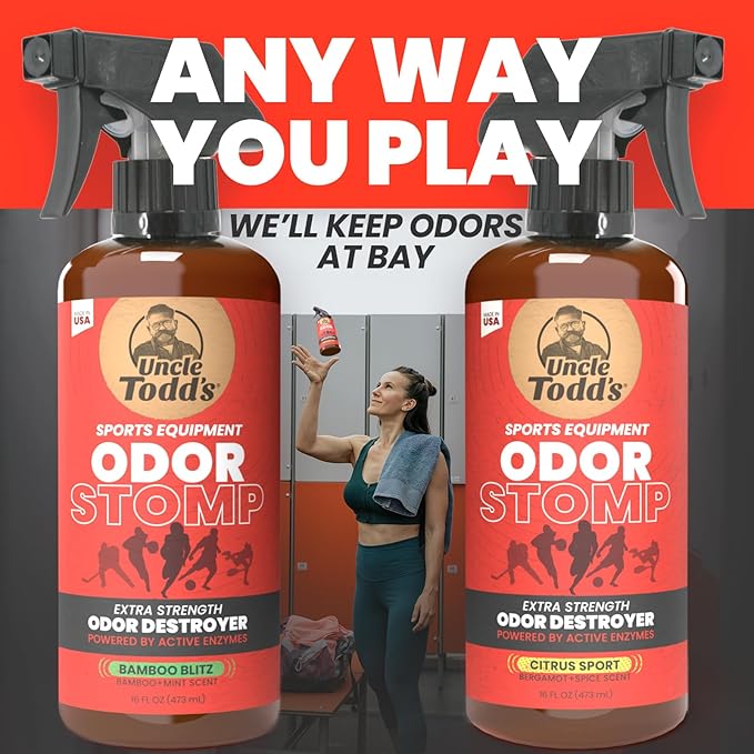 Uncle Todd’s Odor Stomp Sports Equipment Odor Eliminator Spray - Image 7