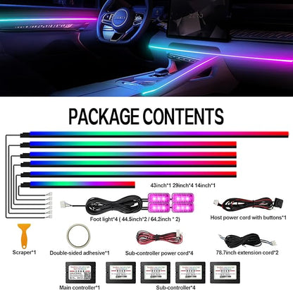 Dreamcolor Acrylic Interior Car Light 10 in 1 Automotive Ambient Light Kits - Image 4
