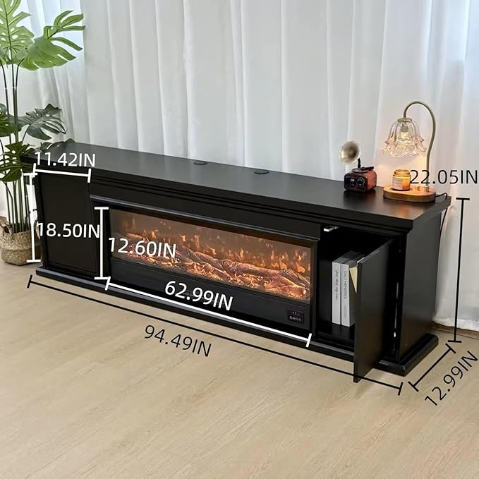 Freestanding Electric Fireplace Heater - Image 2