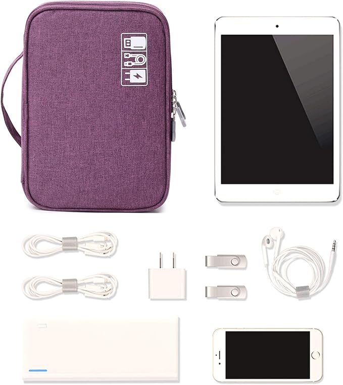 mygreen Electronics Travel Organizer Storage Bag, Double Layer Universal - Image 3