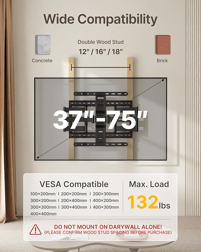 monTEK 1.1" Ultra Slim TV Wall Mount - Image 2