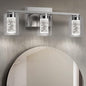 SADENICEL Brushed Nickel Vanity Lights, 3-Light Bathroom Light Fixtures by SADENICEL
