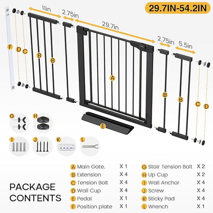 Cumbor 29.7-54.2" Wide Baby Gate - Image 6