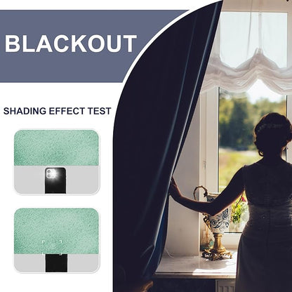 JIUZHEN Mint Green Blackout Curtains - Image 3
