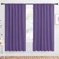NICETOWN Bedroom Window Curtain Panels, Lilac Purple, 2 Panels, 62 in x 72 in by NICETOWN
