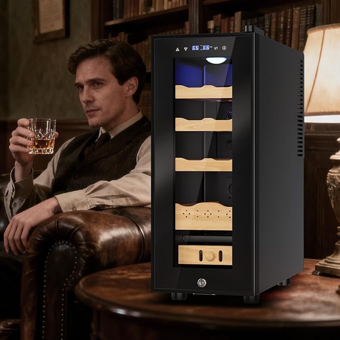 Electric Humidor-35L Cooling & Heating Humidor Smart Touch Control Humidity & - Image 8