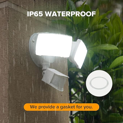 LUTEC 38W 3500 Lumen LED Motion Activated Integrated Dual-Head Floodlight - Image 7