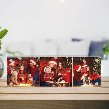 Boxalls 2x6 Inches Acrylic Picture Frames - 5 Pack, Clear Frameless 2x6 Photo Frames with Magnetic, Double Sided Transparent Desktop Frame (5 Pack)