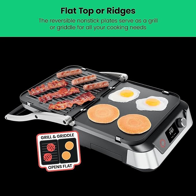 Chefman 5-in-1 Digital Panini Press Grill Sandwich Maker and Griddle Grill Combo - Image 4