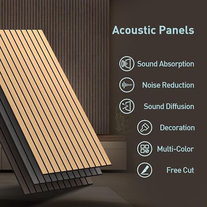 UMIACOUSTICS 6 Packs Acoustic Panel, 47.2 x 23.6 Inches Decorative Sound Proof - Image 6