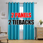 MIUCO Room Darkening Soild Grommet Window Blackout Curtains Panels by MIUCO