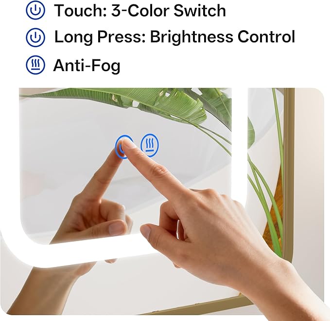 LED Arched Bathroom Medicine Cabinet - Image 4