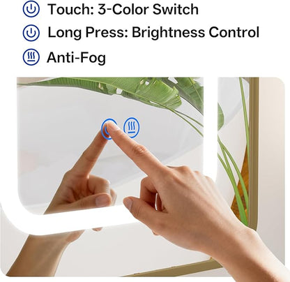 LED Arched Bathroom Medicine Cabinet - Image 4