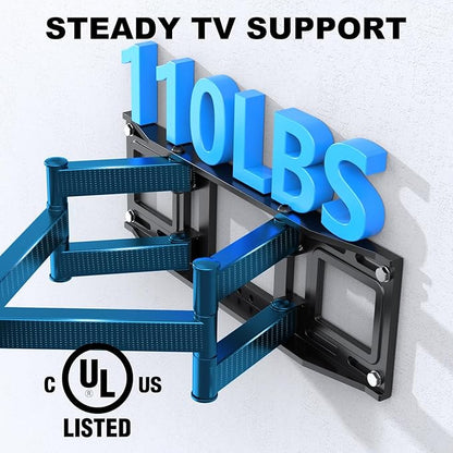 USX STAR UL Listed Full Motion TV Wall Mount Bracket - Image 4