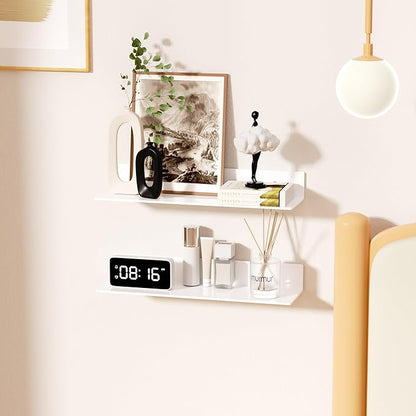 20 Inches Acrylic Wall Shelves 2 Pack, Floating Shelf - Image 5