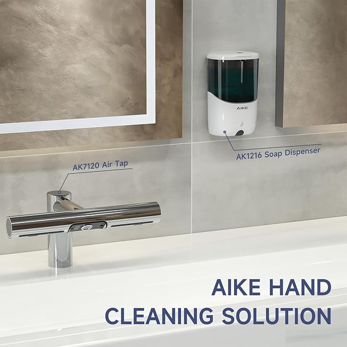 AIKE Liquid Automatic Wall Mount Soap Dispenser, Battery Operated Model AK1216 - Image 6