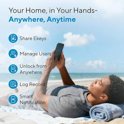 ULTRALOQ Bolt Smart Lock, Built-in Wi-Fi, Matter Over Thread, Works - Image 3