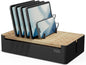 Prosumer's Choice Black Wooden Charging Station Organizer by ProsumersChoice
