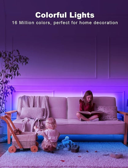 DAYBETTER Smart RGB Led Strip Lights, 200ft Led Lights - Image 2
