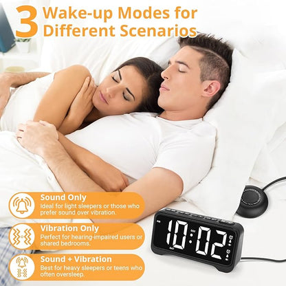 Loud Vibrating Alarm Clock for Heavy Sleepers - Image 5