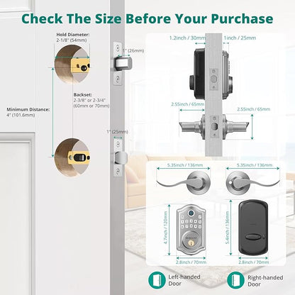 DS10 Pro Keyless Entry Door Lock - Image 8