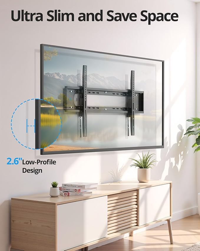 85 86 98 100 inch Heavy Duty Tilt TV Wall Mount Bracket - Image 9