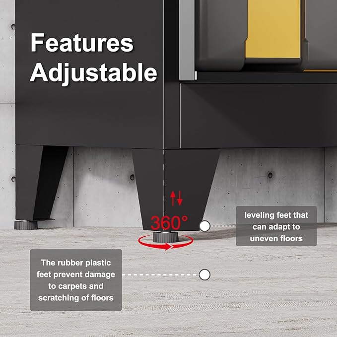 COFaR 71" Tall Metal Storage Cabinet - Image 8