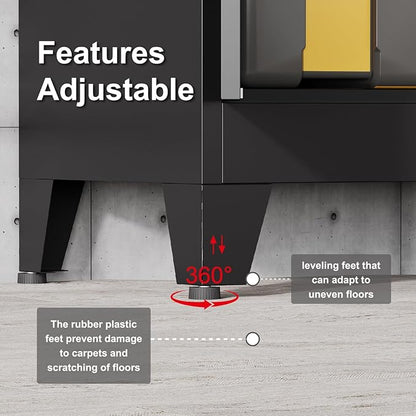 COFaR 71" Tall Metal Storage Cabinet - Image 8