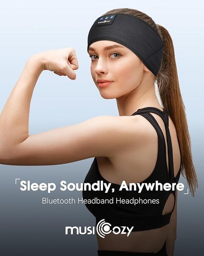MUSICOZY Sleep Headphones Headband, Wireless Earbuds Earphones Sweat Resistant - Image 3