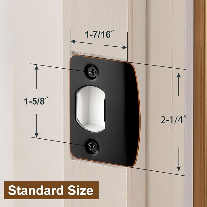 MOSECYOU Standard Door Lock Strike Plate - Image 2