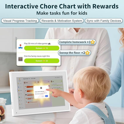 Canupdog 10.1 inch Digital Calendar & Chore Chart, Smart Touchscreen - Image 4