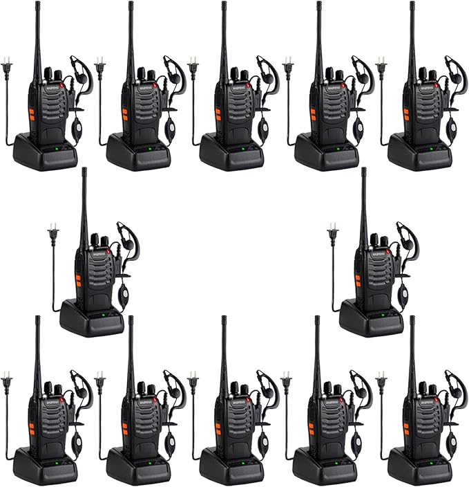 Baofeng Walkie Talkies 888S Rechargeable Long Range by BAOFENG