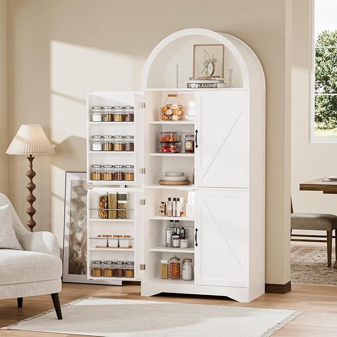 Arched Kitchen Pantry Cabinet - Image 8