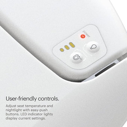 Brondell L60-EW LumaWarm Heated Nightlight Elongated Toilet Seat - Image 6