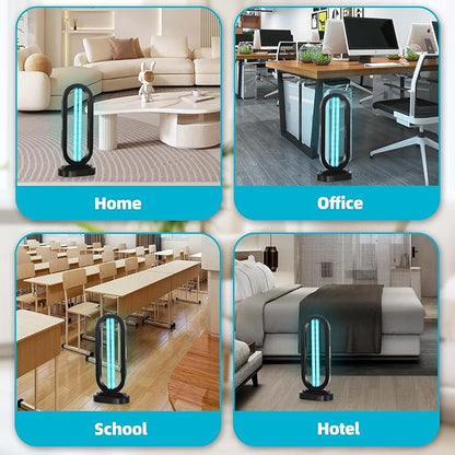 UV Light Sanitizer, UVC Home Disinfection Device 4-Speed Timing and Remote - Image 7