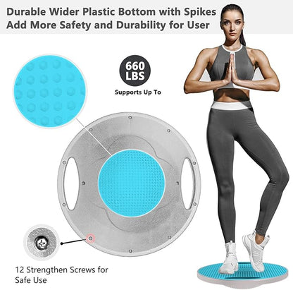 EVERYMILE Wobble Balance Board, Exercise Balance Stability Trainer Portable - Image 6