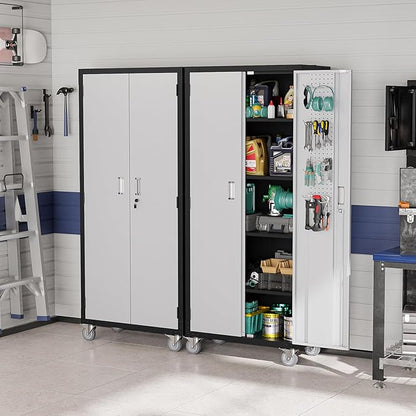 VINGLI 72'' Tall Garage Storage Cabinet, Metal Storage Cabinet - Image 2